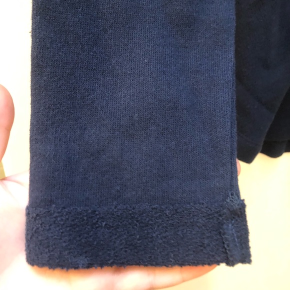 Navy sweater with lace tie up on back - Picture 3 of 7